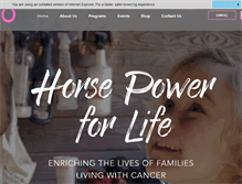 Tablet Screenshot of horsepowerforlife.org